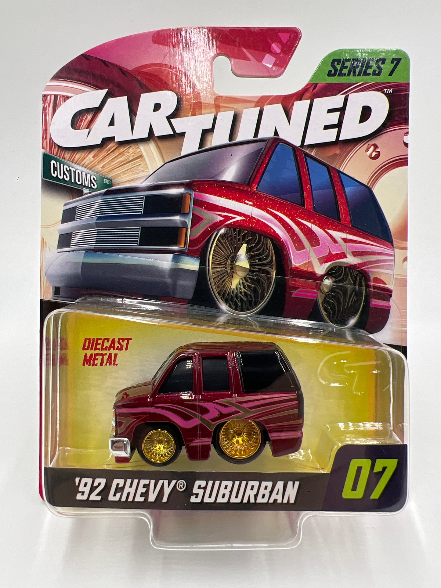 MGA Car Tuned Series 7 #7 92 Chevy Suburban Red