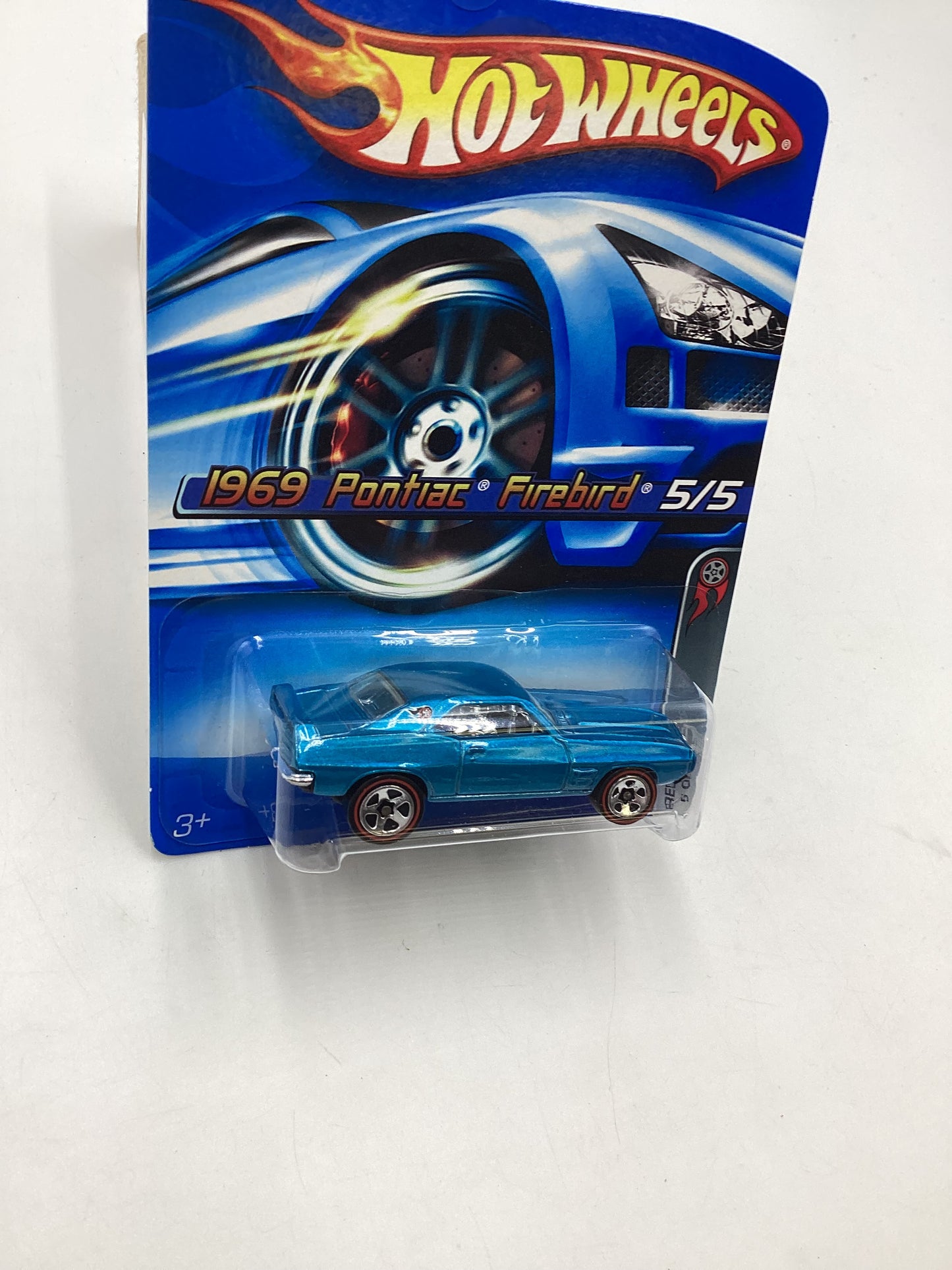 2006 Hot wheels #100 1969 Pontiac Firebird redline Blue 37D