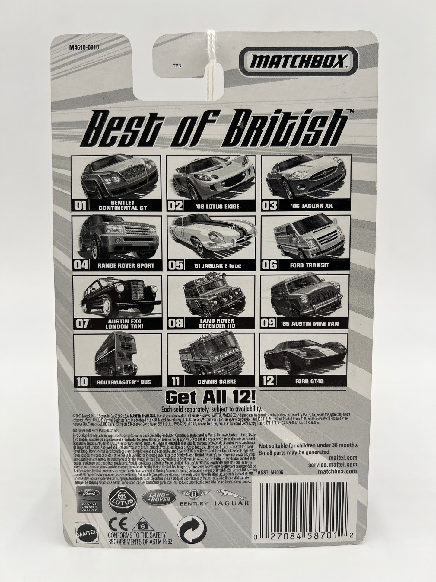 Matchbox Best Of British #12 Ford GT40 Blue SR