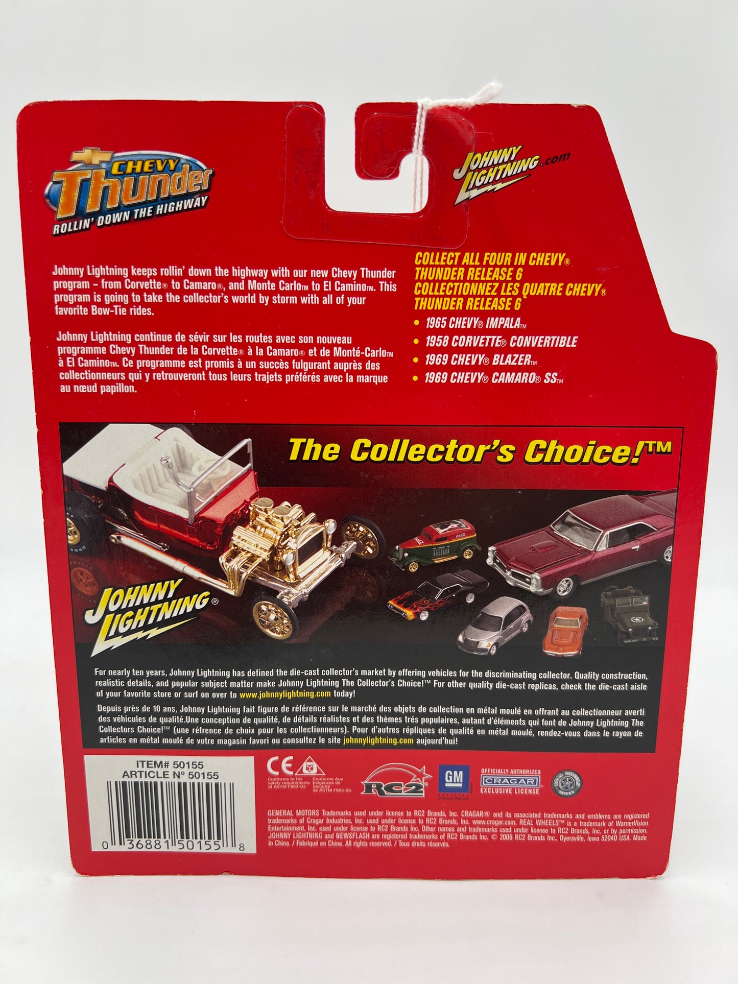 Johnny Lightning White Lightning Chase Chevy Thunder #29 1965 Chevy Impala Blue