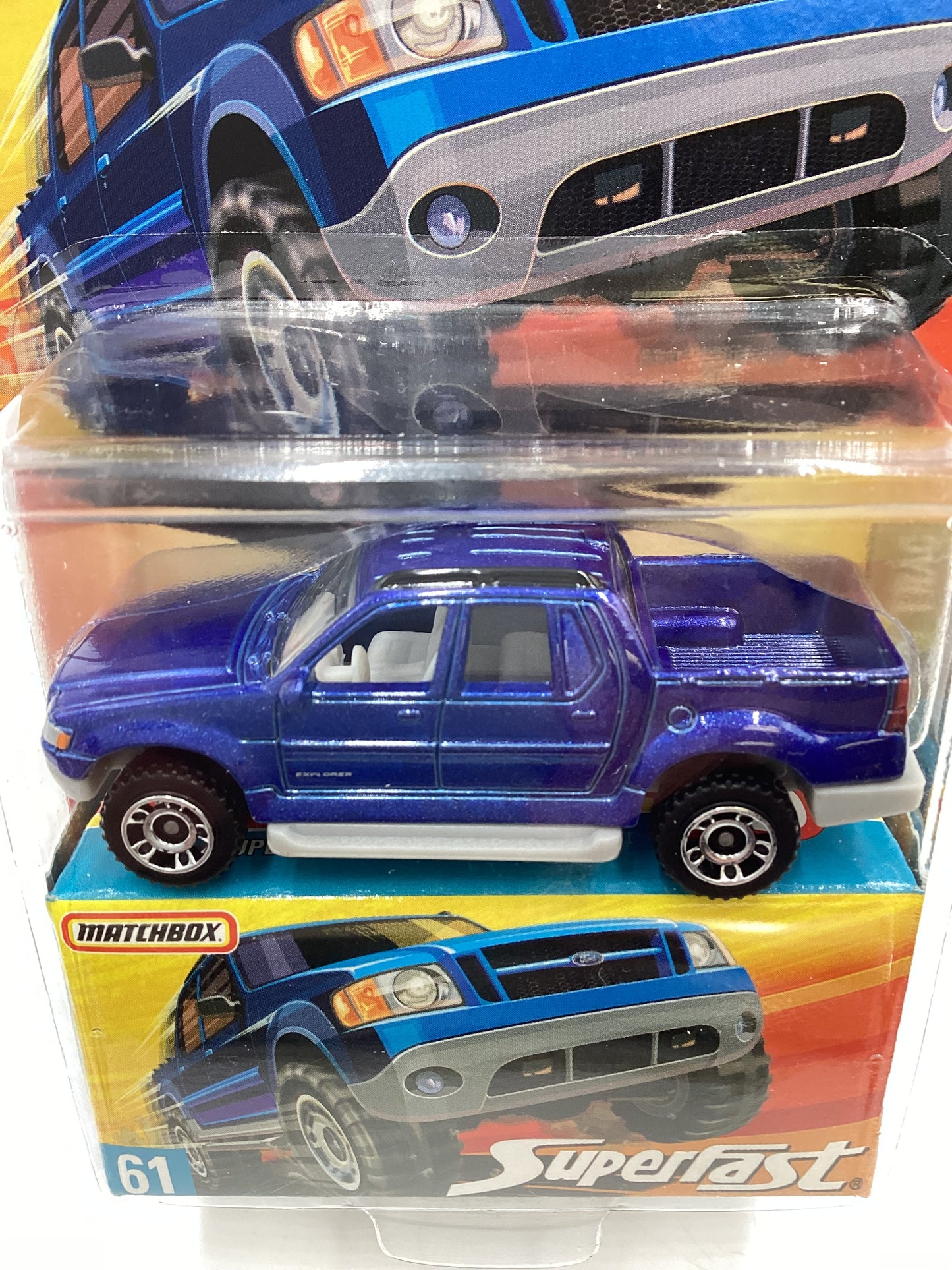 Matchbox Superfast #61 Ford Explorer Sport Trac Blue 172A