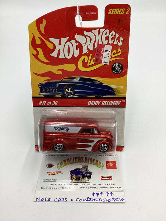 Hot Wheels Classics Series 2 #17 Dairy Delivery Red Card Not Perfect SR