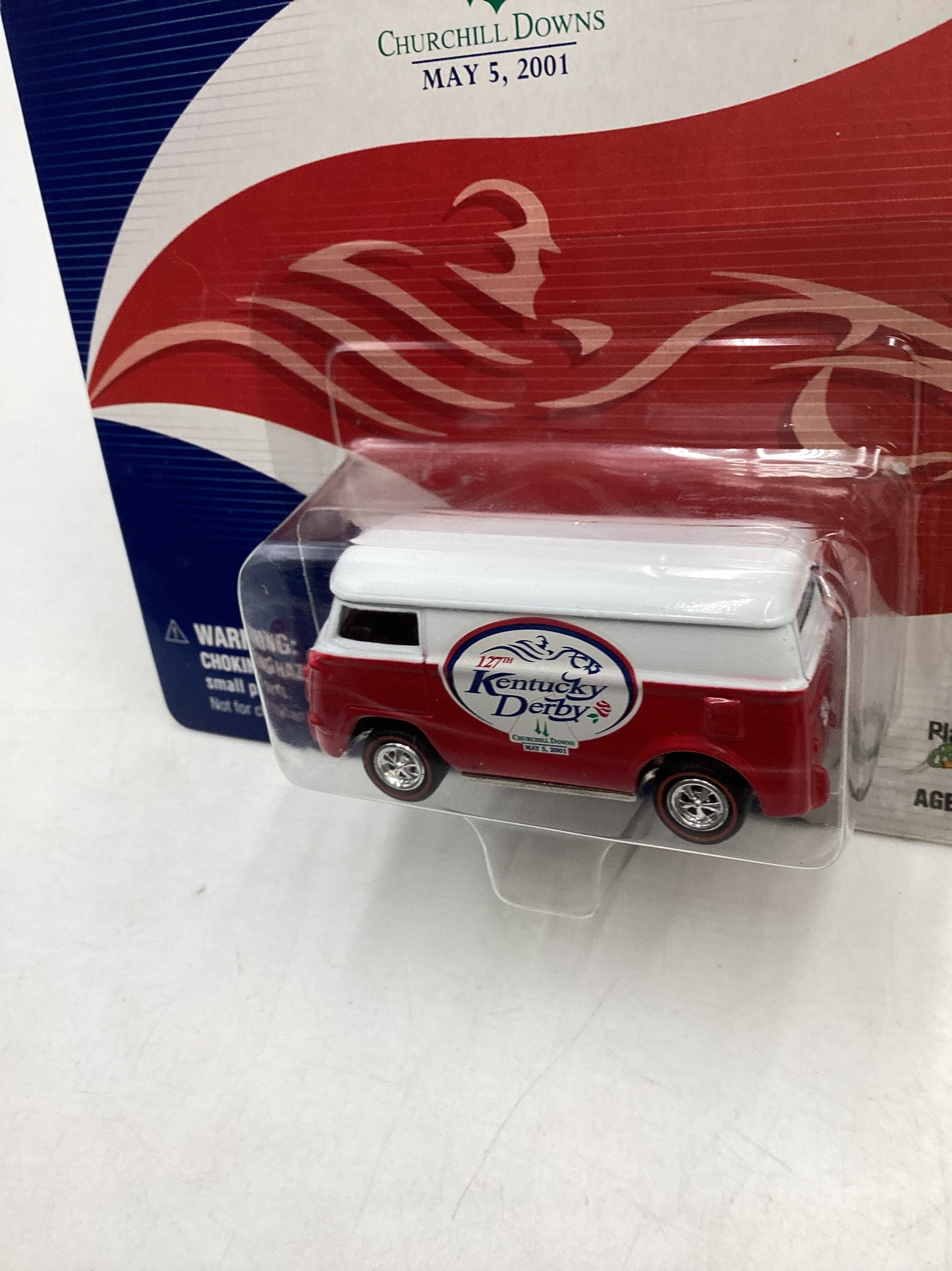 Johnny Lightning 127th Kentucky Derby VW Bus Red 1/2500 214A