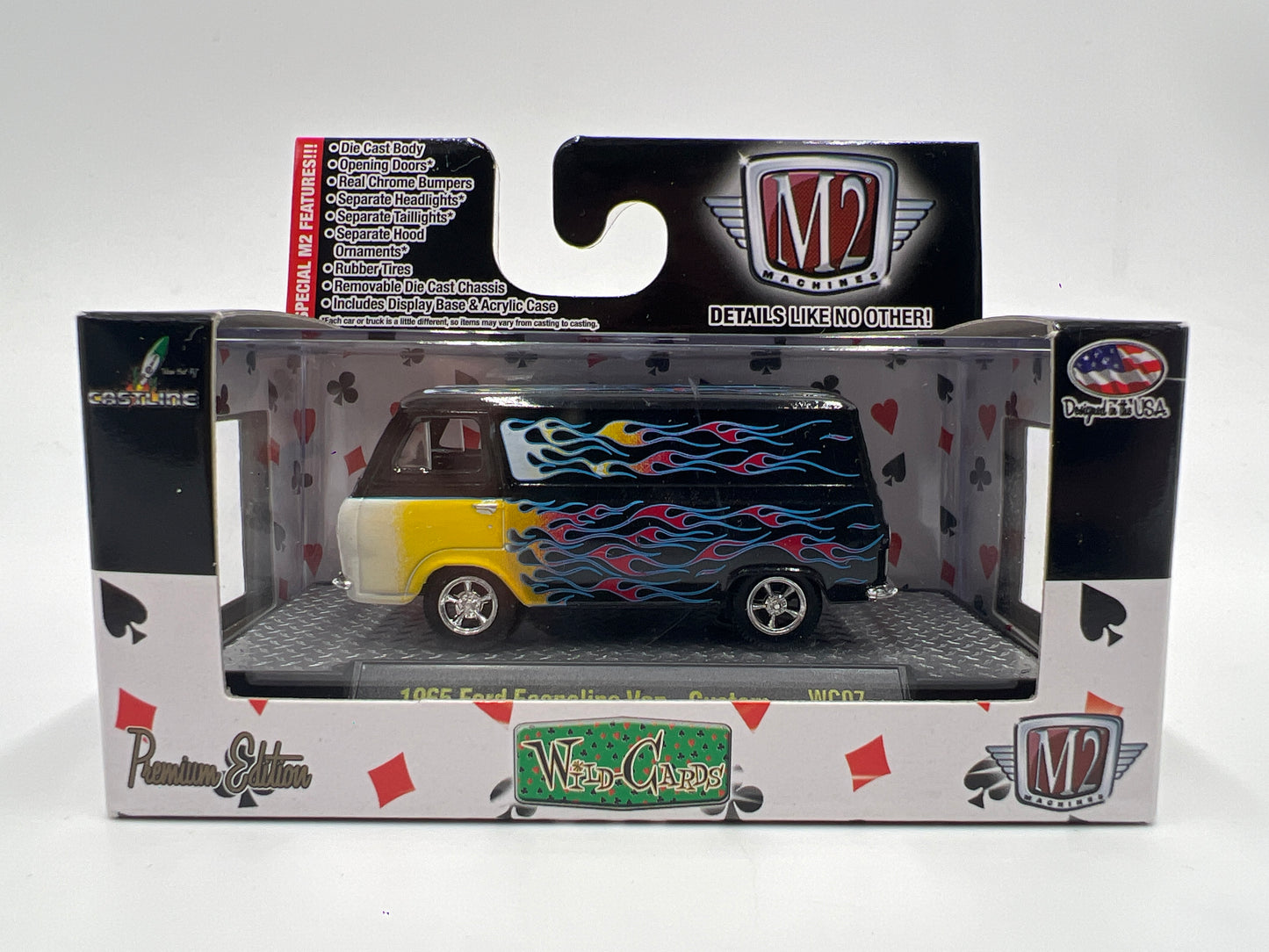 M2 Machines Wild-Cards 1965 Ford Econoline Van Custom WC07