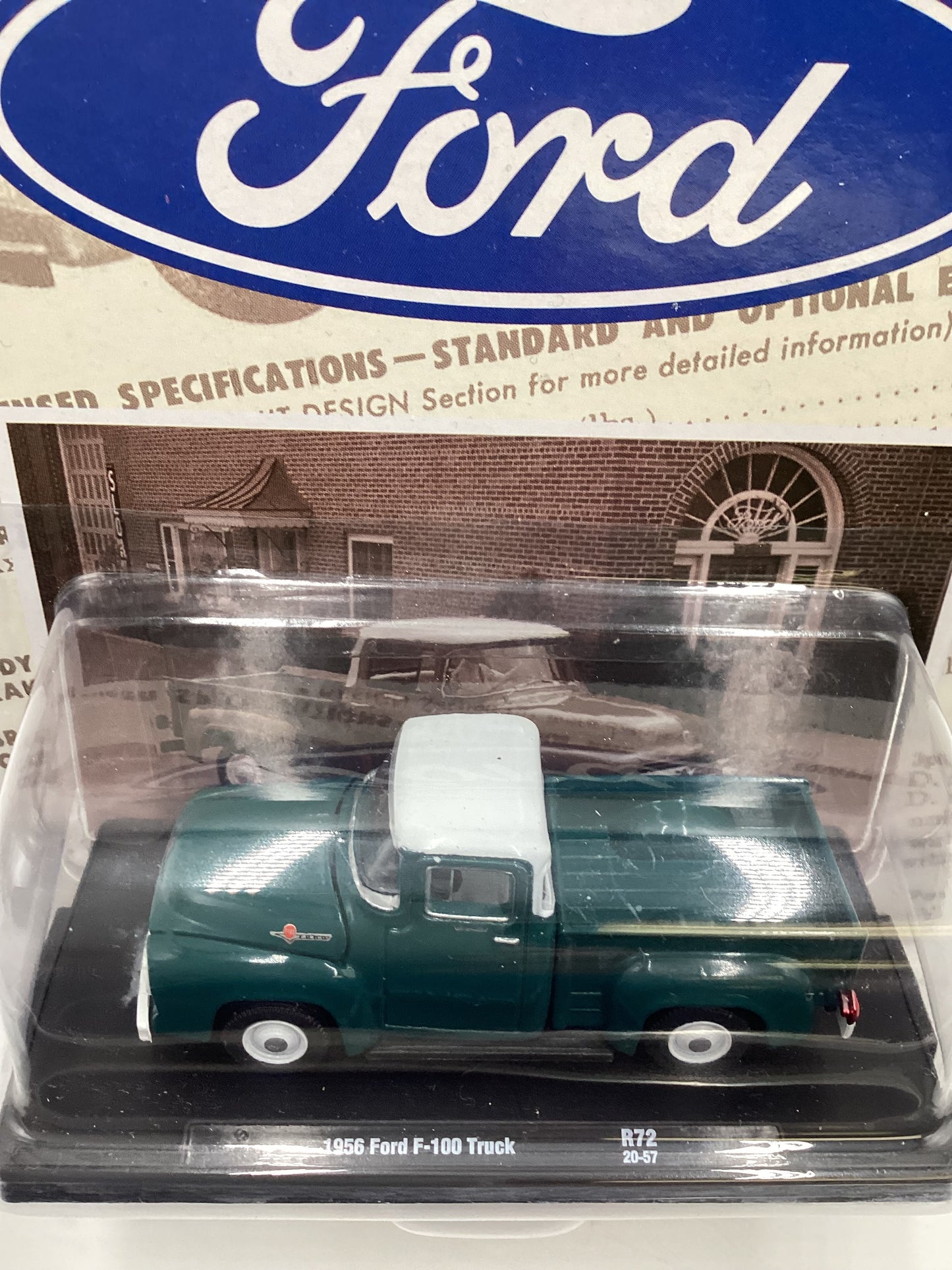 M2 Machines Auto Driver Ford 1956 Ford F-100 Truck Forest Green R72 190B