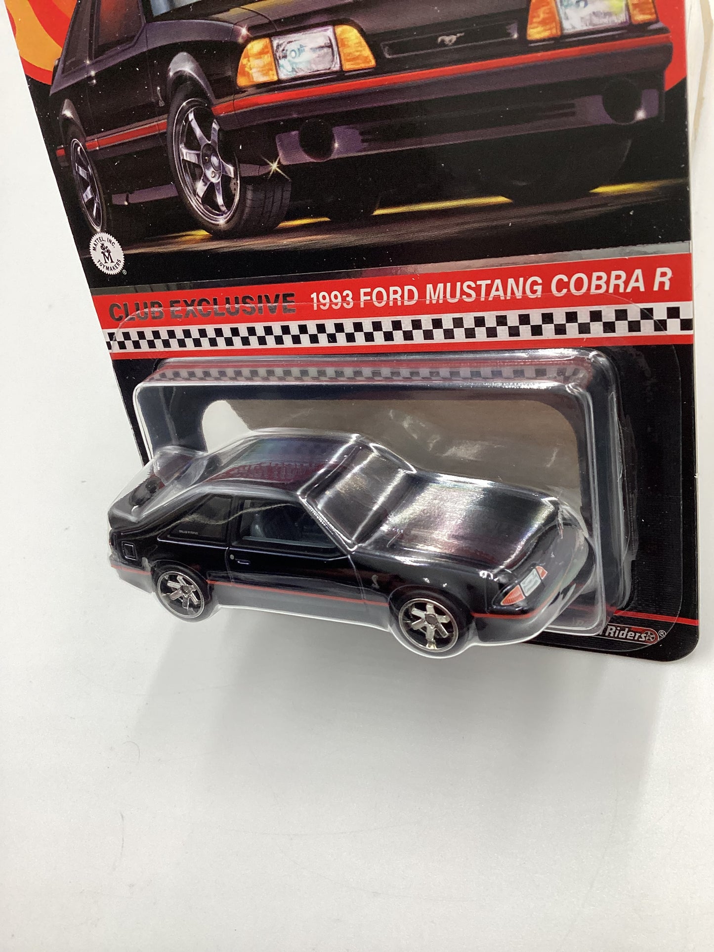 2023 Hot Wheels RLC Club Exclusive 1993 Ford Mustang Cobra R Black Exclusive W/Patch and Button