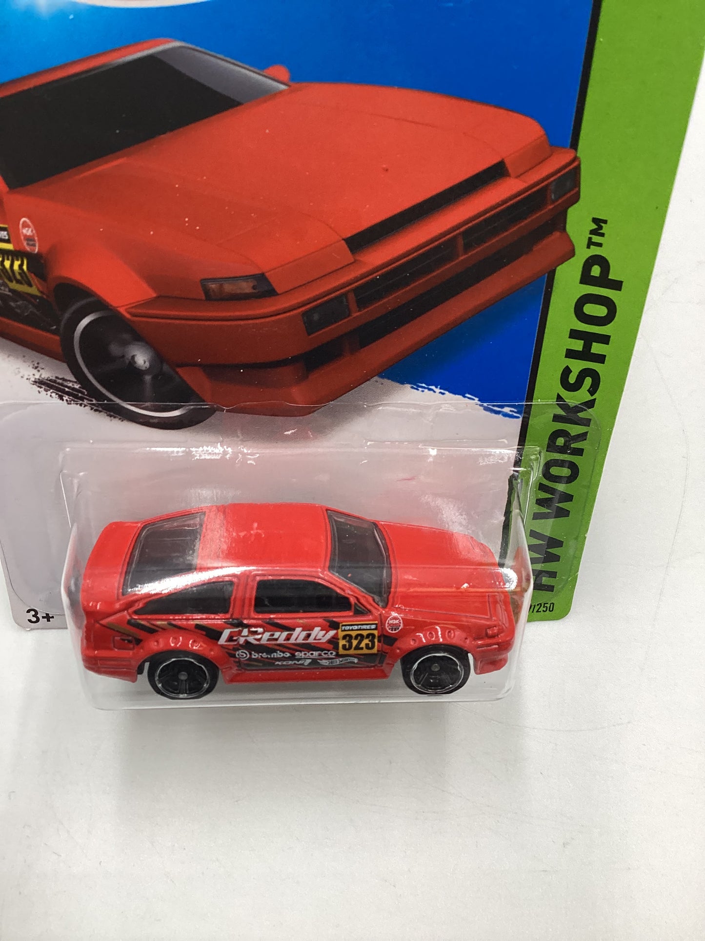 2015 Hot Wheels Workshop #239 Toyota AE-86 Corolla Red