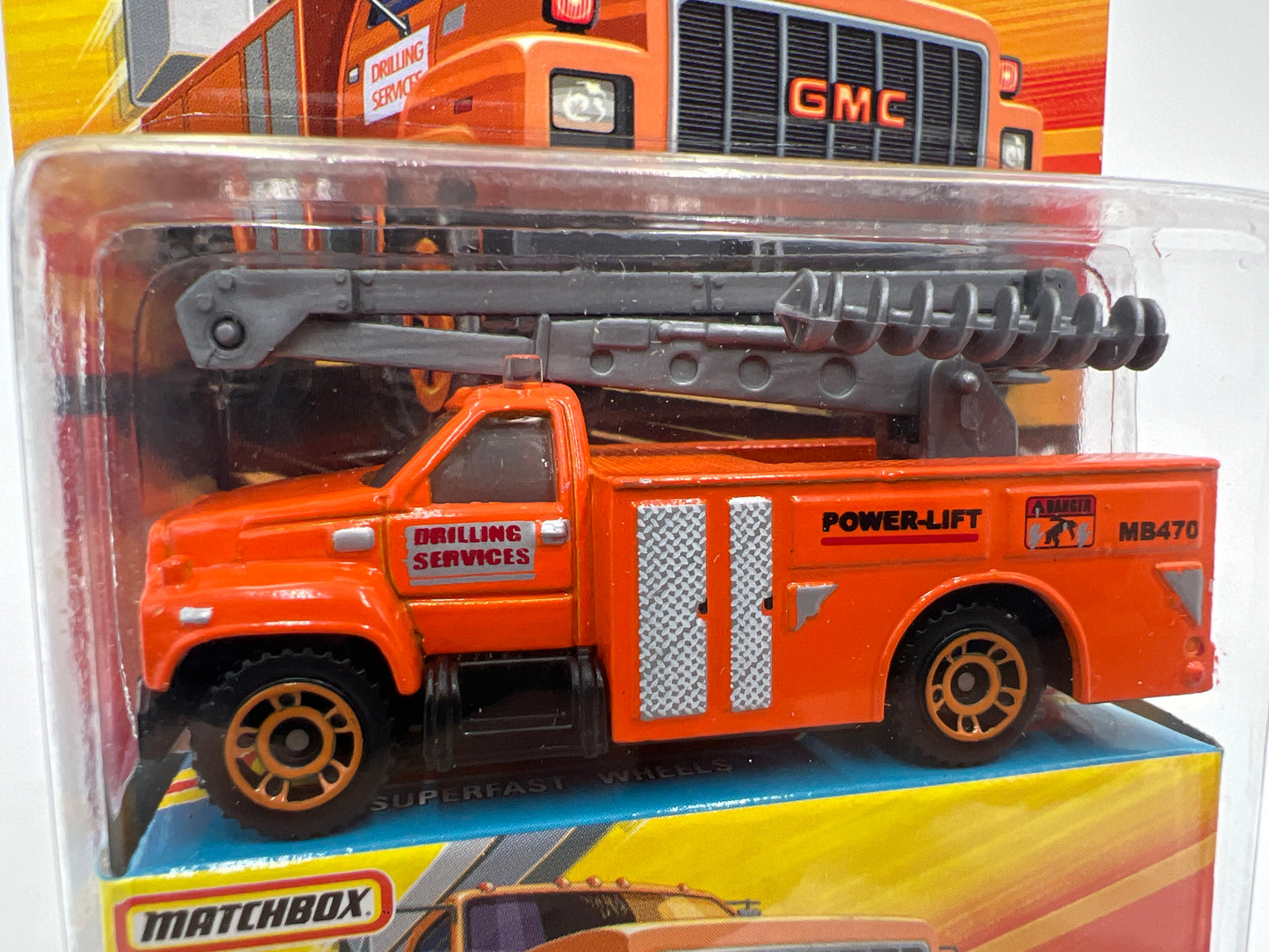 Matchbox Superfast #65 GMC Bucket Truck Orange
