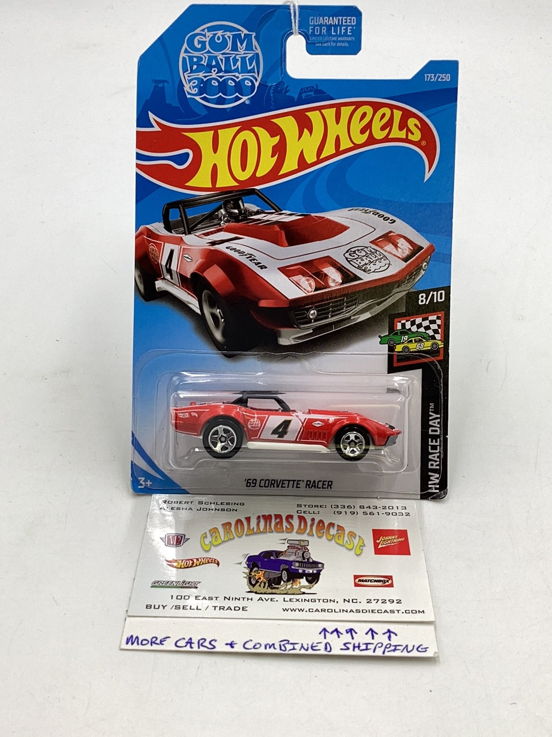 2019 Hot wheels #173 69 Corvette Racer 1C