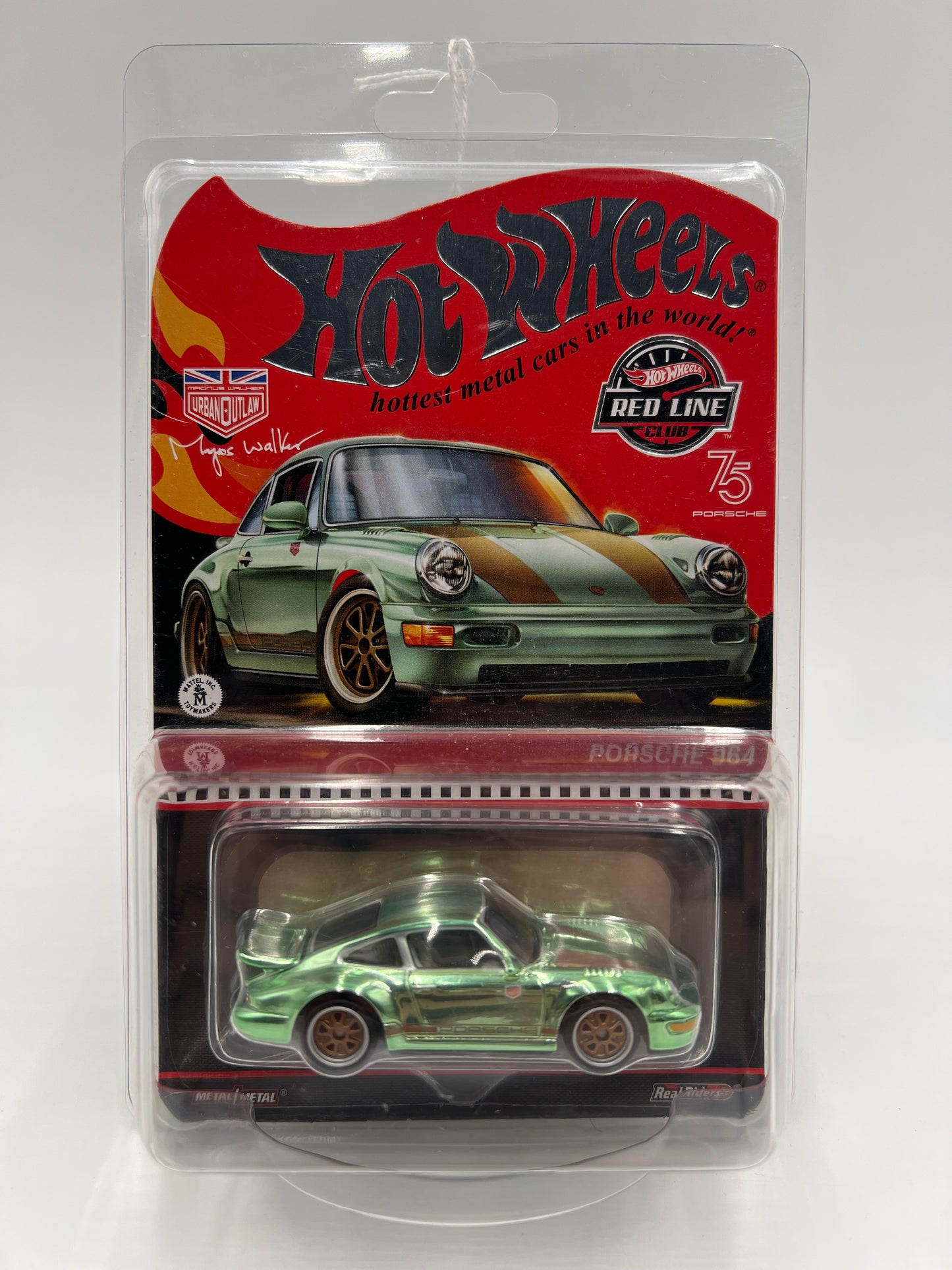Hot Wheels RLC Magnus Walker Porsche 964 Green W/Protector