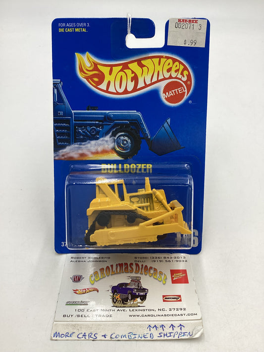 Hot Wheels Blue Card Collector No. 146 Bulldozer Yellow 239C