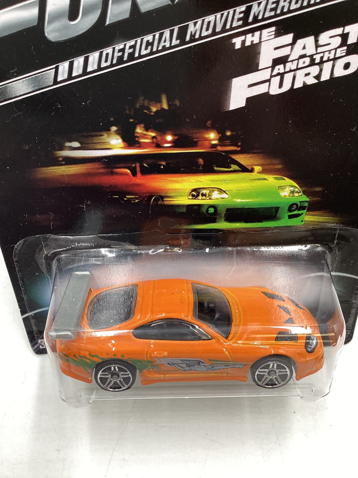 2013 Hot wheels Fast and Furious #2 Toyota Supra with Silver Wing and protector