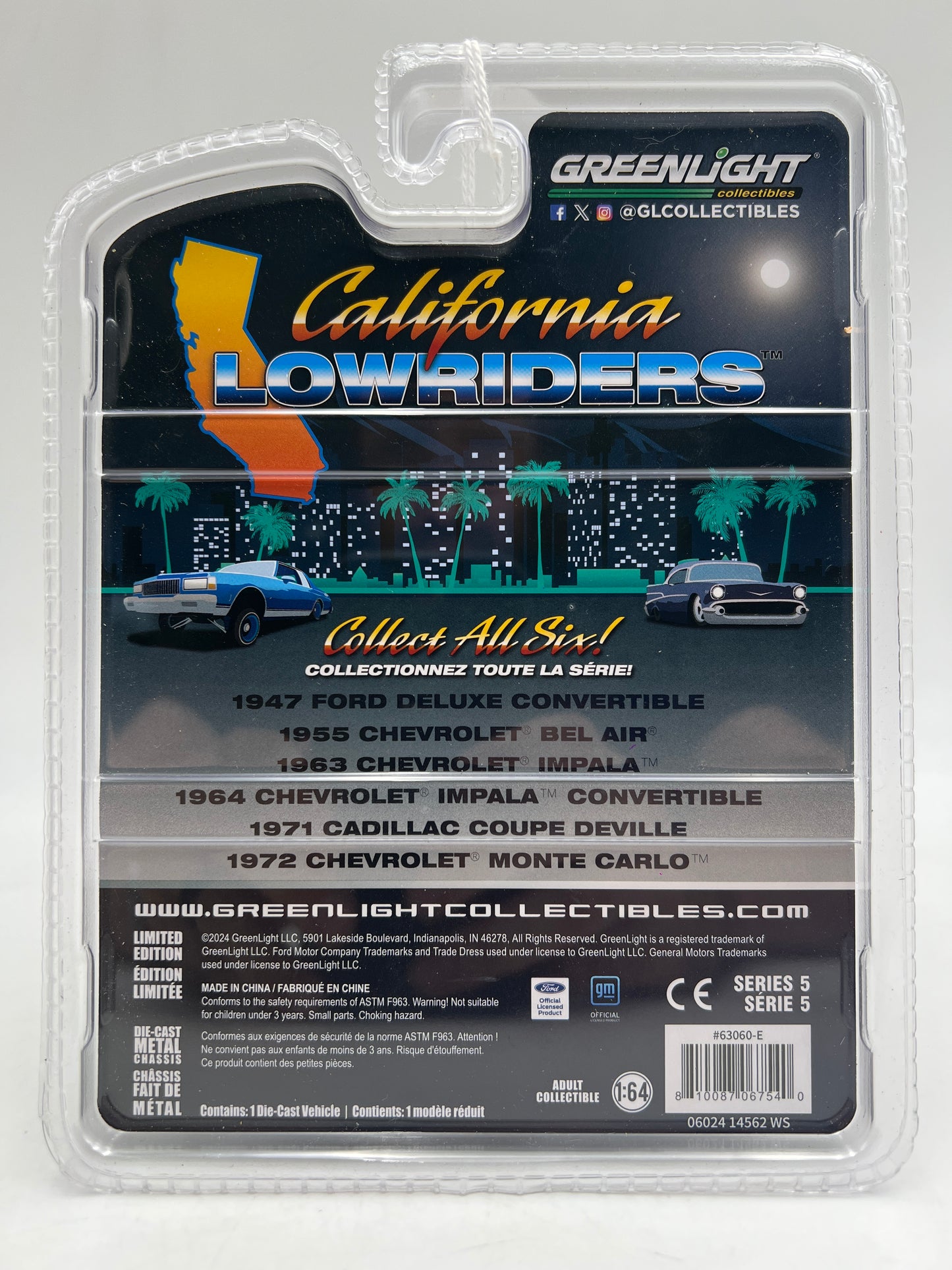 Greenlight California Lowriders Series 5 RAW CHASE 1971 Cadillac Coupe DeVille