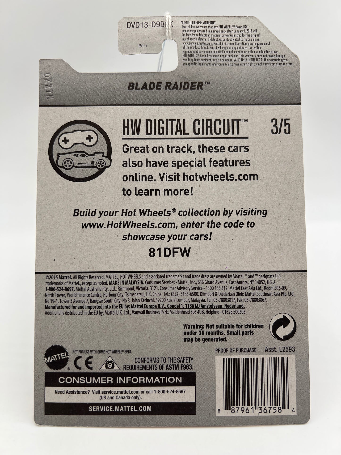 2017 Hot Wheels Treasure Hunt Blade Raider Red #1 283C