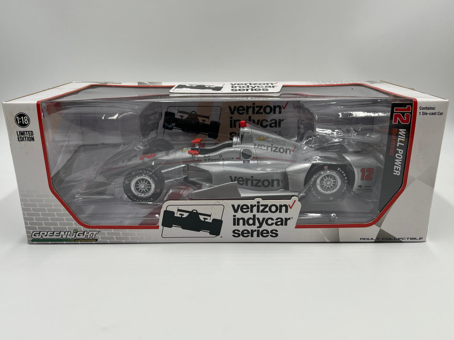 Greenlight 1:18 Verizon Indycar Series Will Power #12 Team Penske Silver
