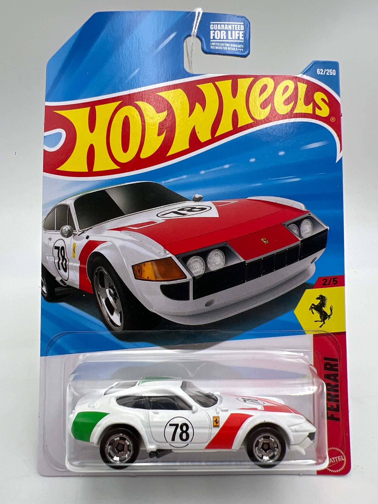 2026 Hot Wheels K Case #62 Ferrari 365 GTB4 Competizione White