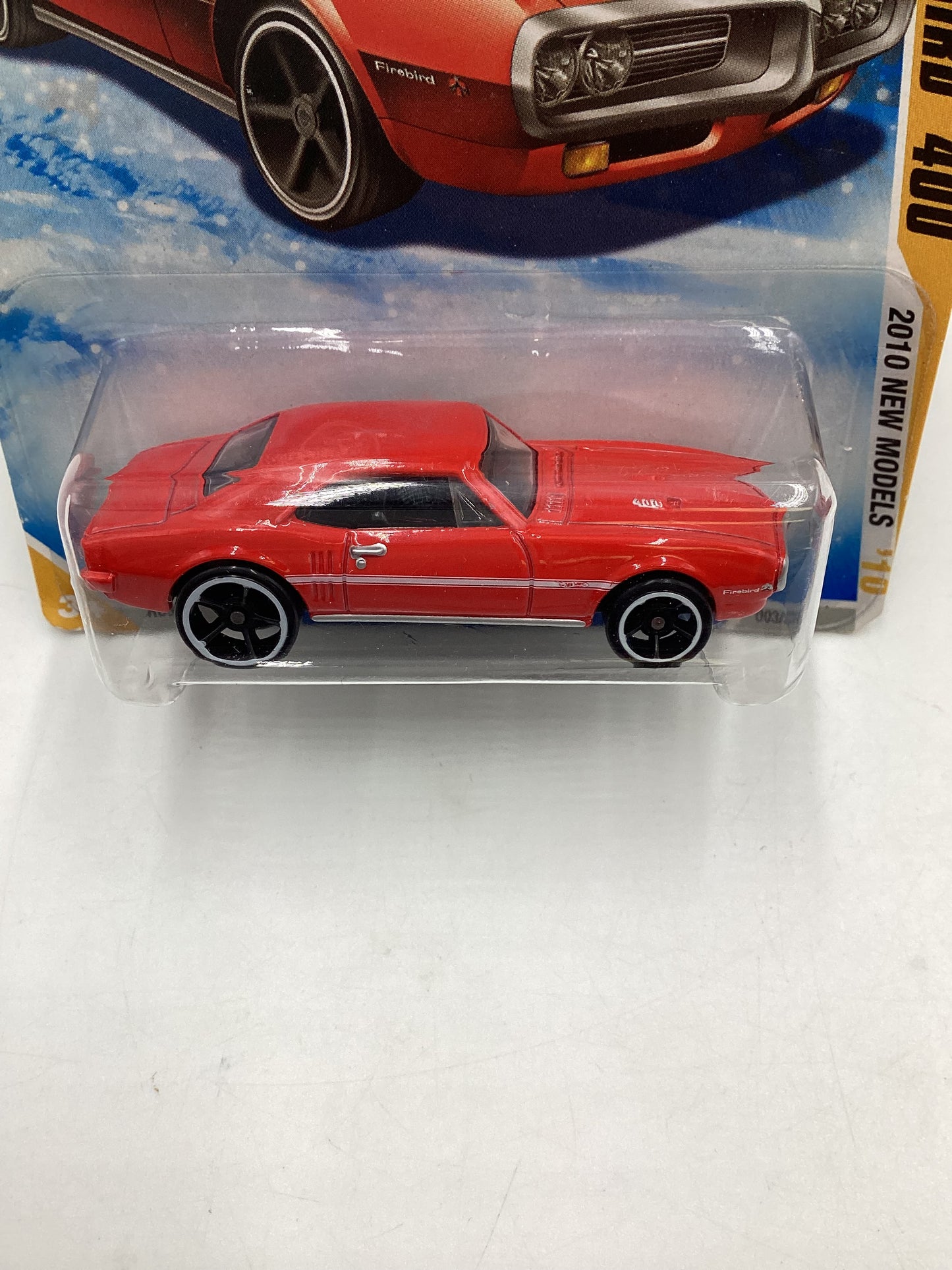 2010 Hot Wheels New Models #3 67 Pontiac Firebird 400 Target Snowflake Card 158B