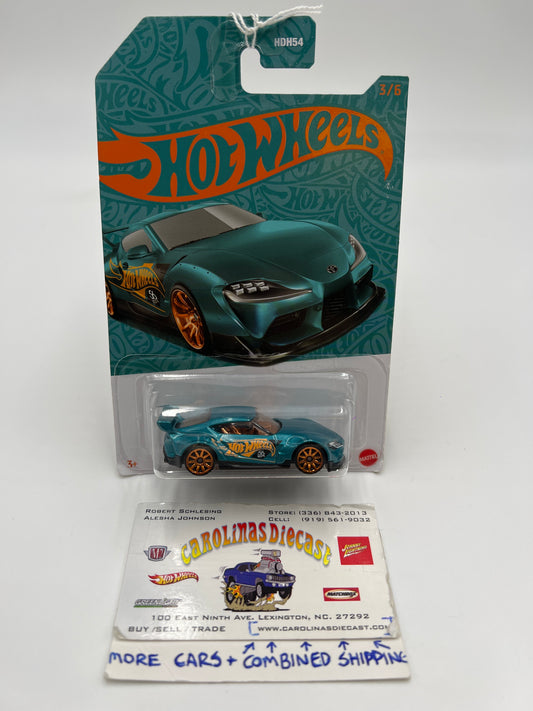 2024 Hot Wheels 56th Anniversary Pearl and Chrome #3 20 Toyota GR Supra 155A