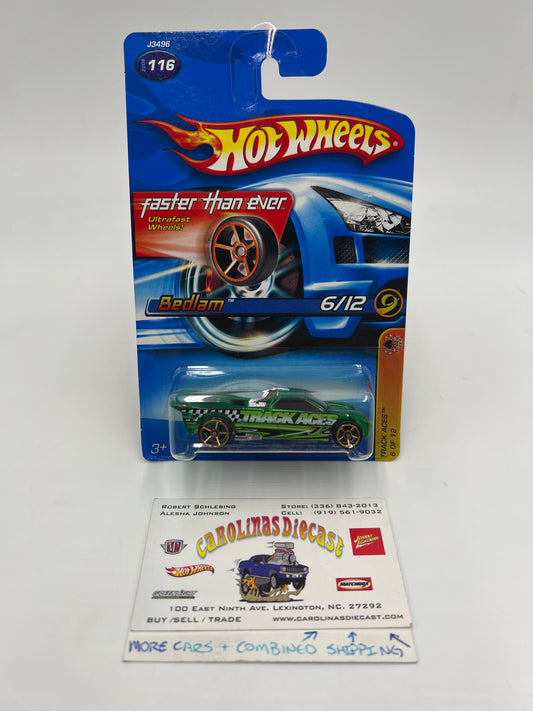 2006 Hot Wheels Faster Than Ever Track Aces #116 Bedlam Green 114D