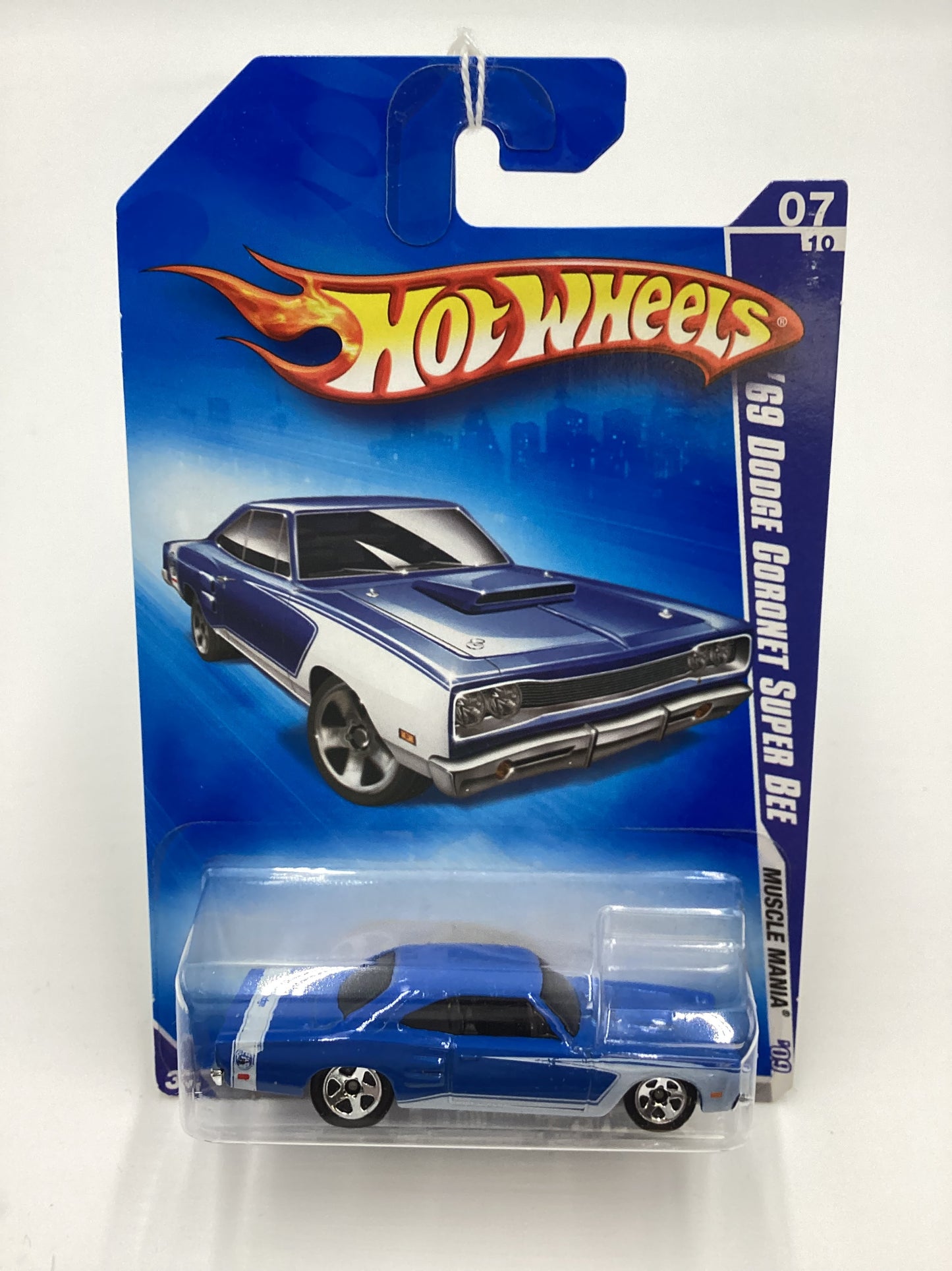 2009 Hot Wheels #083 69 Dodge Coronet Super Bee Blue 59C