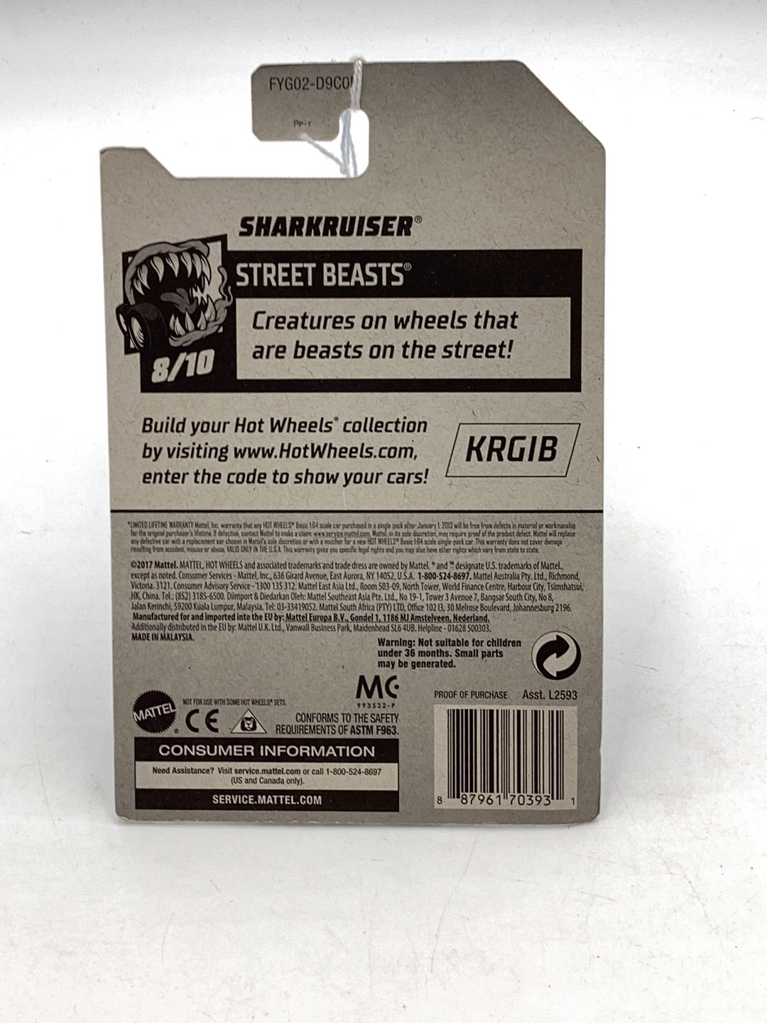 2019 Hot Wheels #231 TREASURE HUNT Sharkruiser 277O