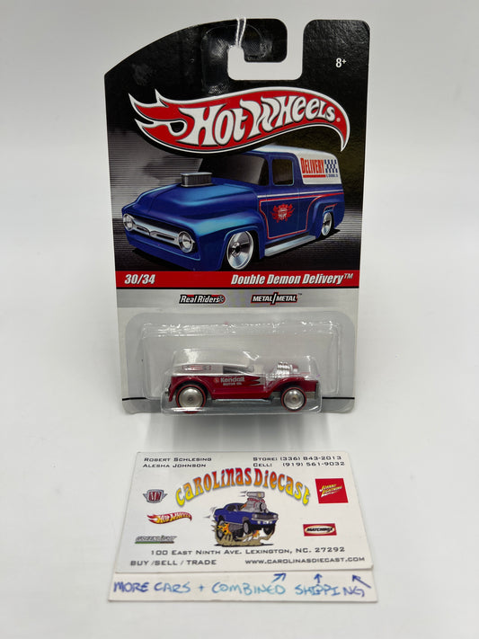 Hot Wheels Slick Rides #30 Double Demon Delivery Kendall Motor Oil Red 243G