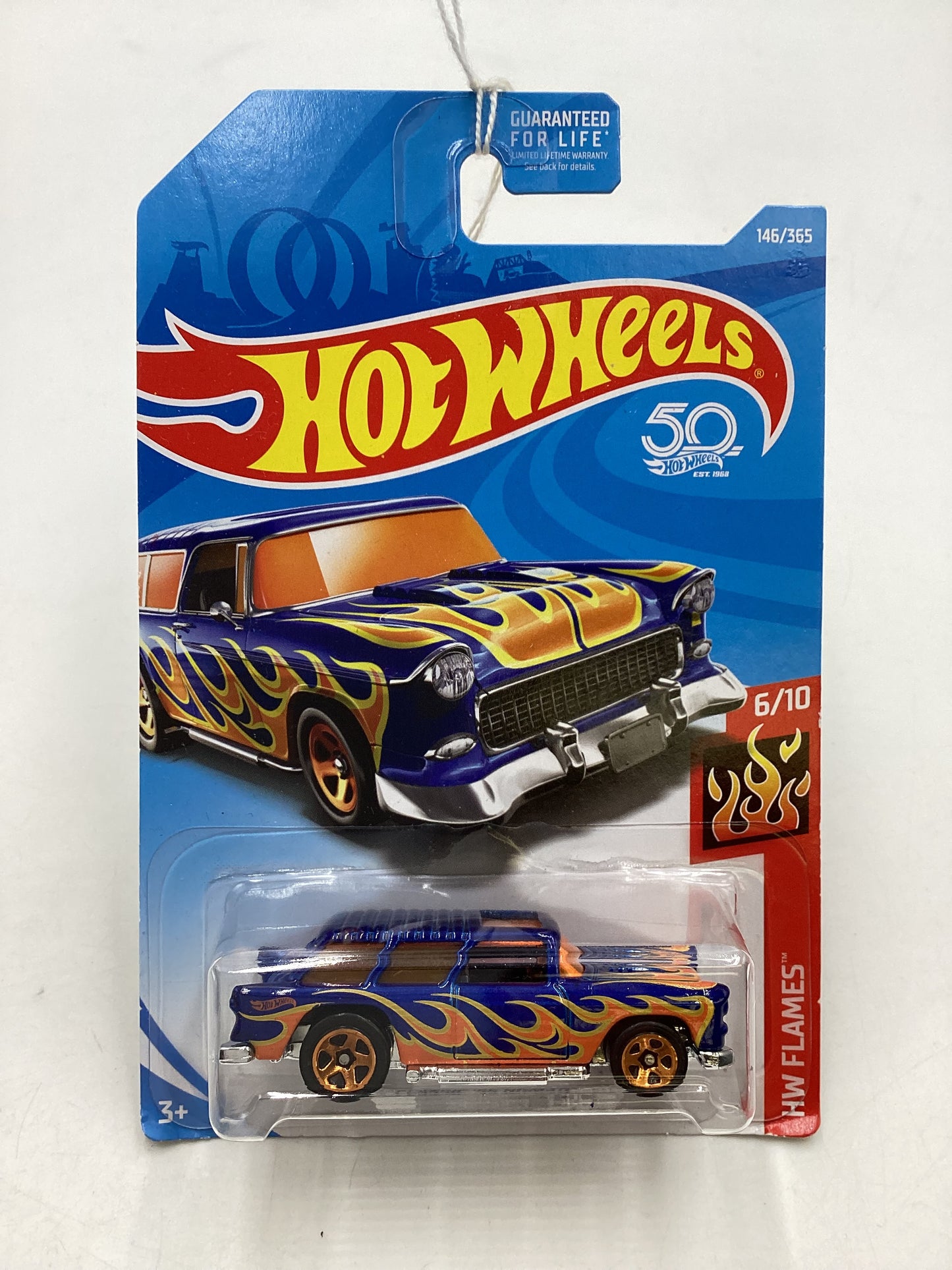 2018 Hot Wheels #146 Blue Classic 55 Nomad 6E