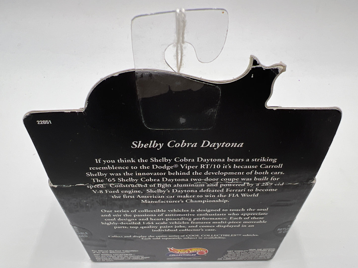 Hot Wheels Black Box Collectibles Shelby Cobra Daytona Red SR