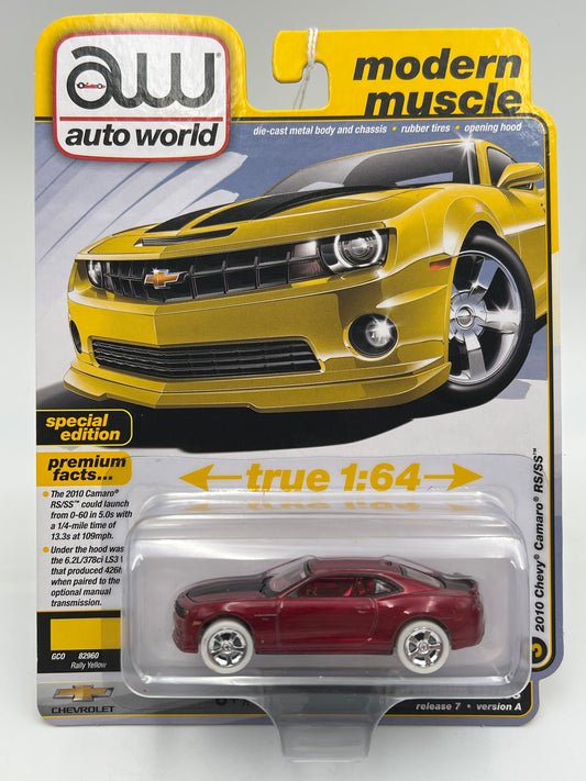 Auto World Modern Muscle Release 7 Version A Ultra Red CHASE 2010 Chevy Camaro RR/SS Red