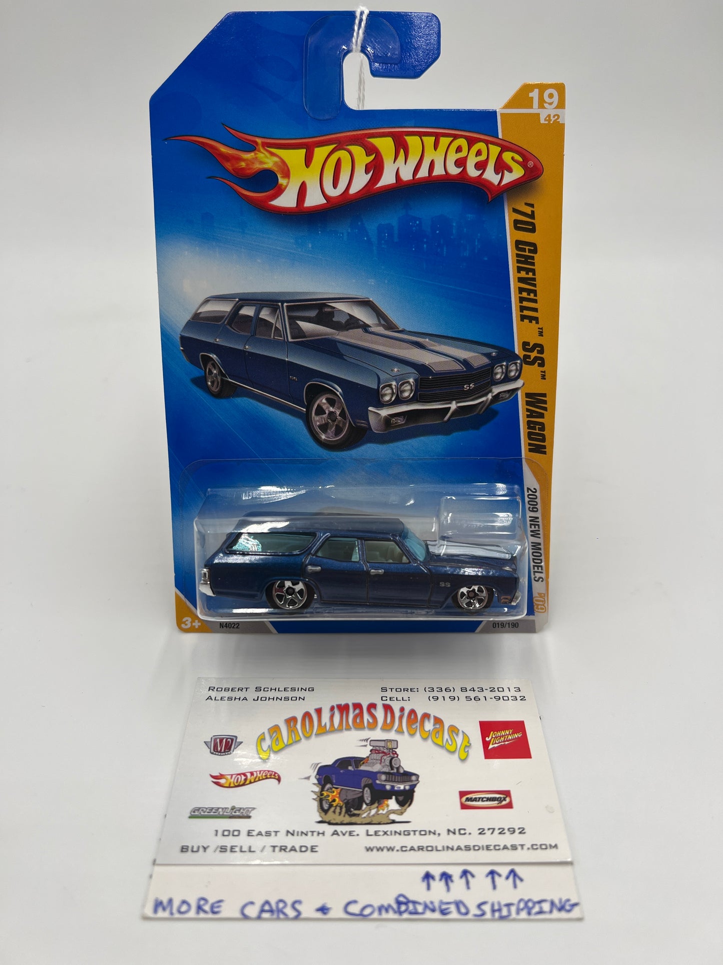 2009 Hot Wheels New Models #19 70 Chevelle SS Wagon Blue 10i