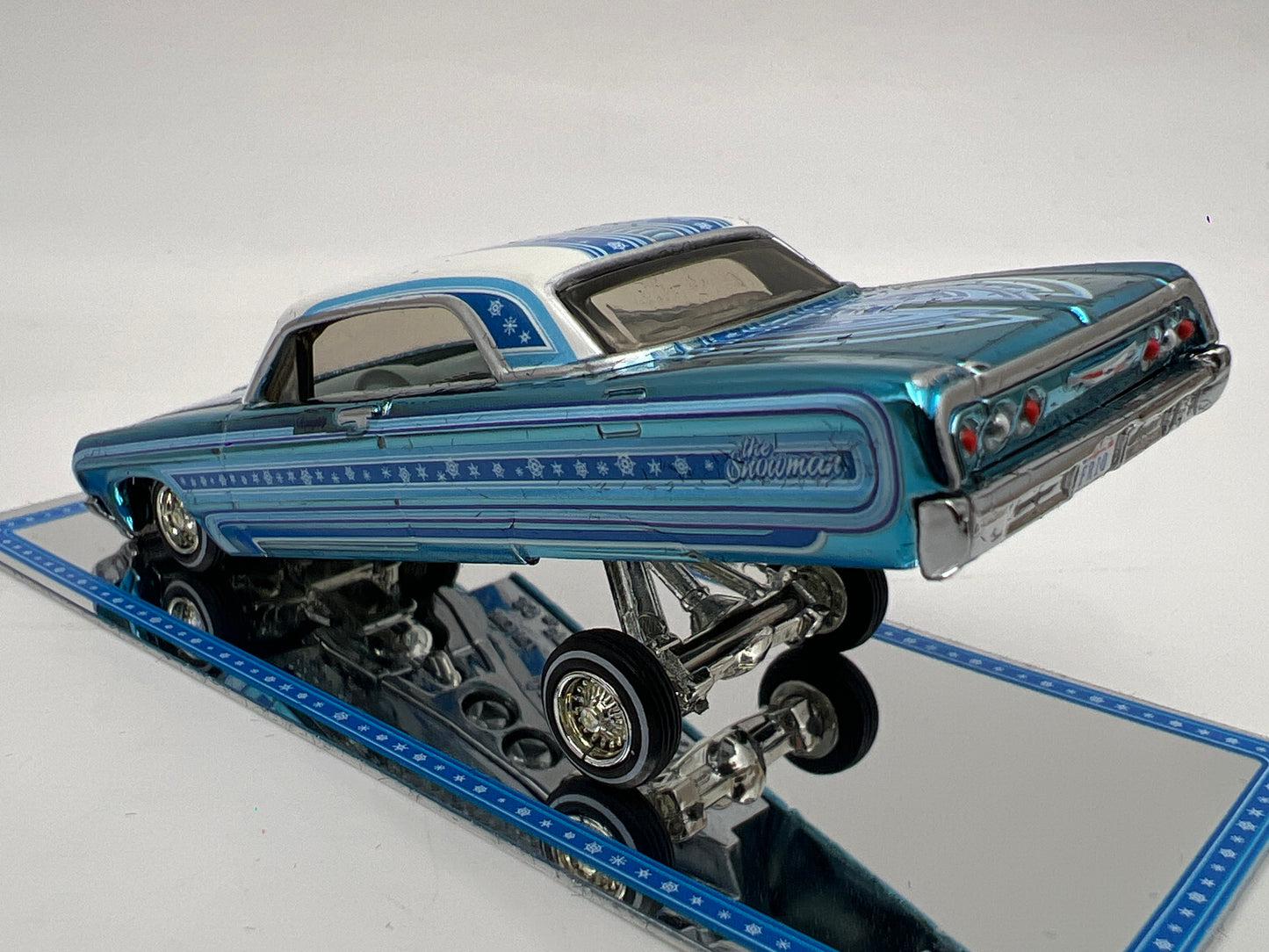 2021 Hot Wheels RLC #3424/30000 64 Chevrolet Impala Snowman Light Blue
