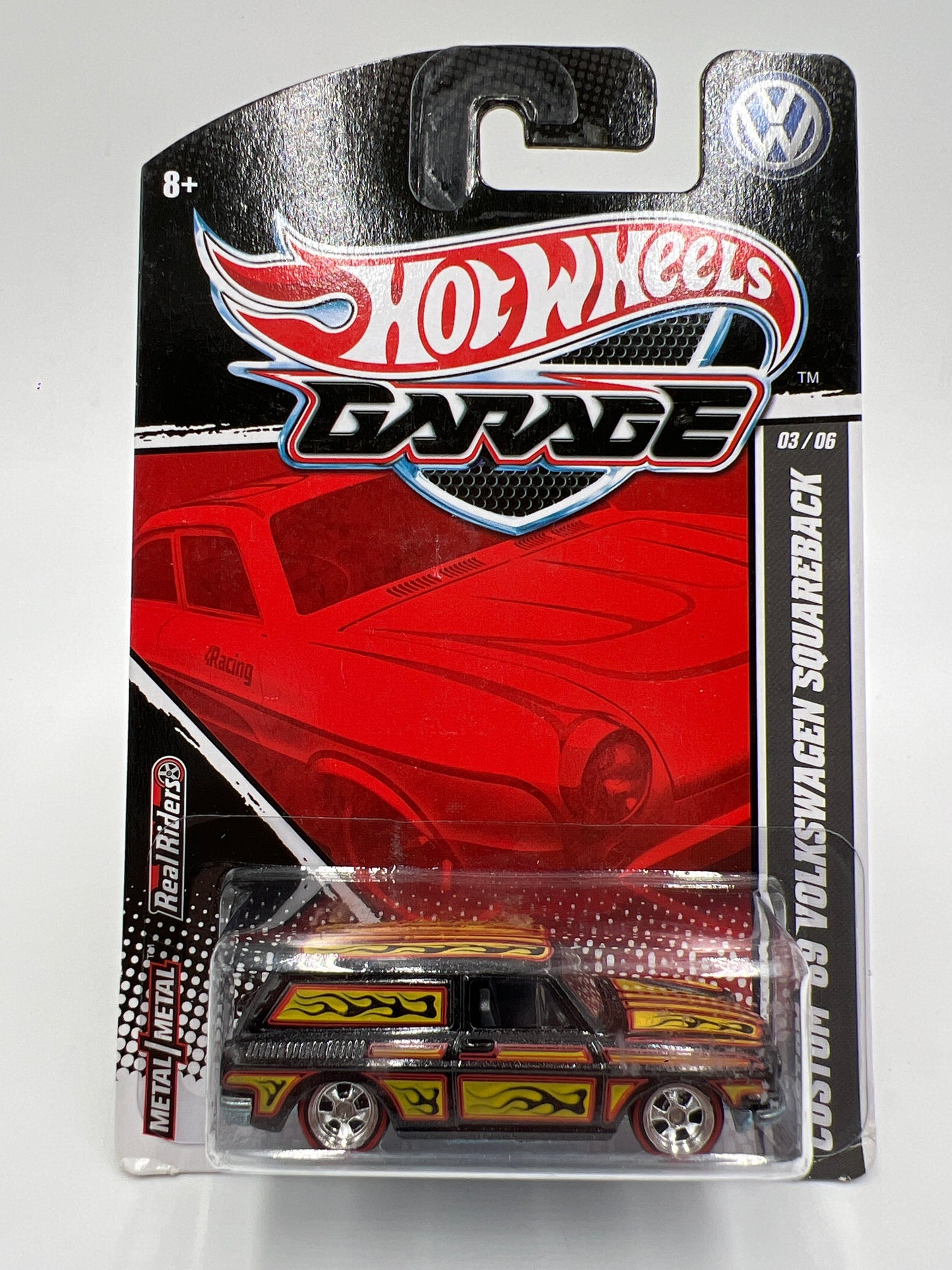 Hot Wheels Premium Garage Series #3 Custom 69 Volkswagen Squareback Black W/Protector HTF