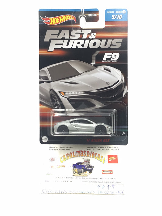 2023 hot wheels fast and furious Series 3  #9 17 Acura NSX