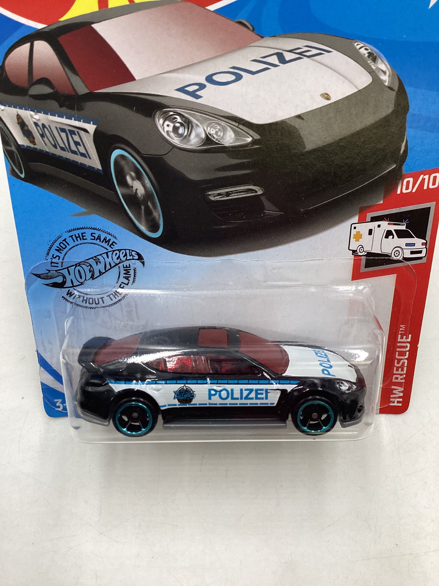 2019 Hot Wheels #100 Porsche Panamera Police Black 98F