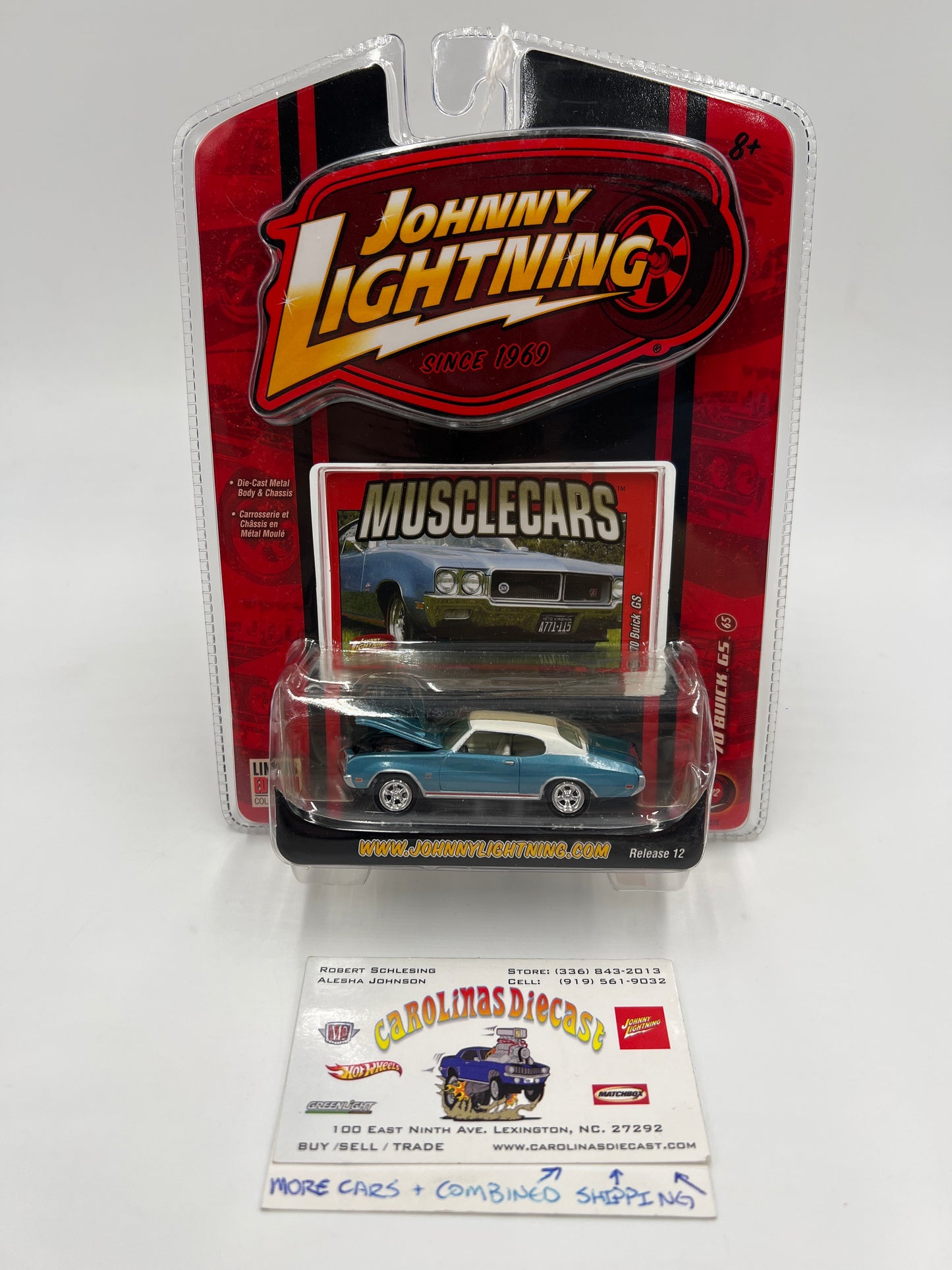 Johnny Lightning Muscle Cars R12 #65 70 Buick GS Blue 221A