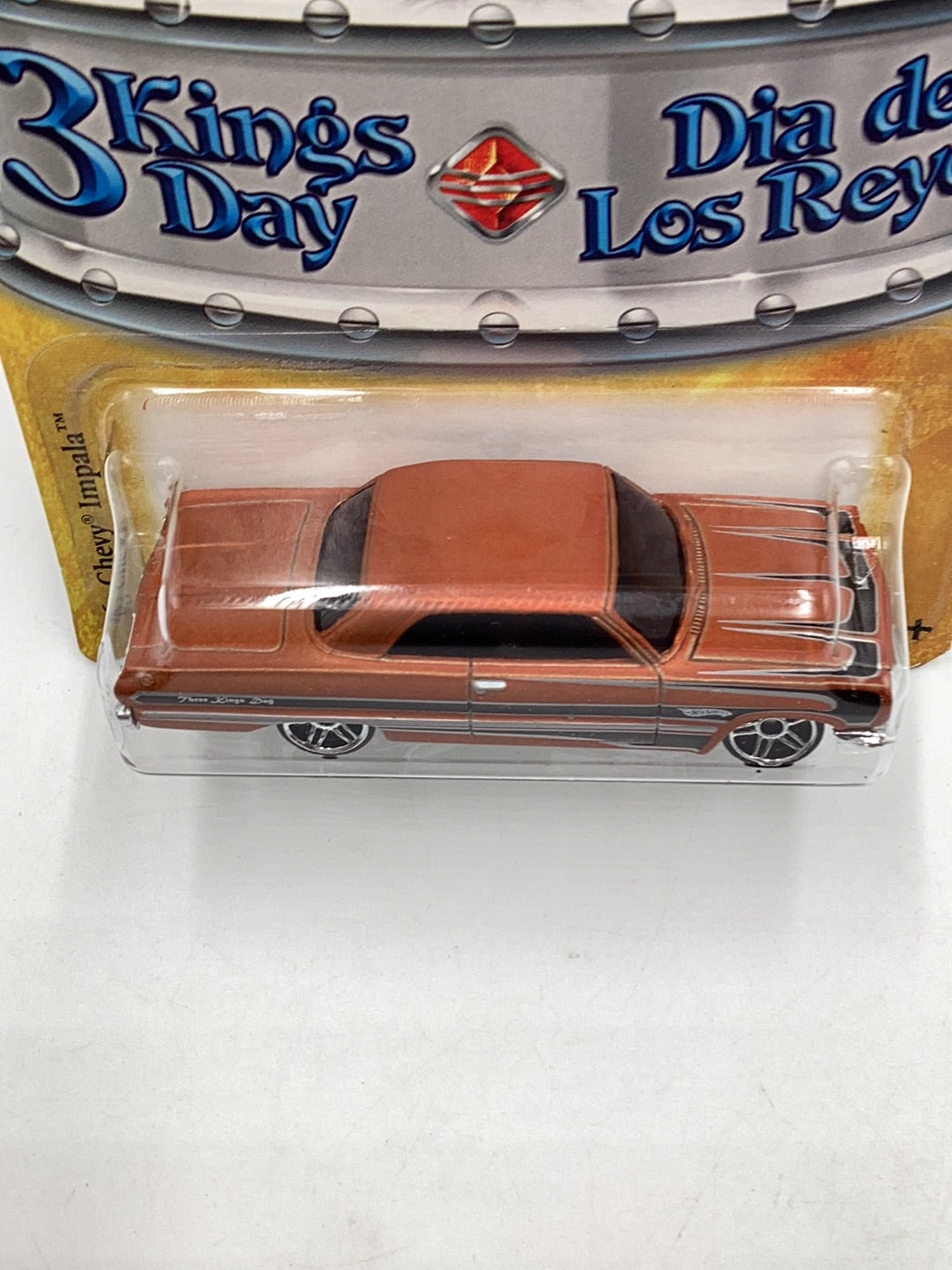 Hot Wheels 3 Kings Day 63 Chevy Impala with protector