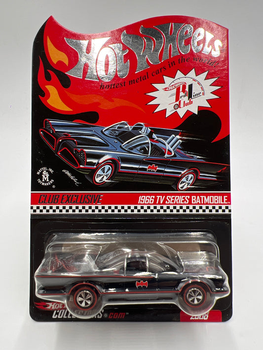2008 Hot Wheels RLC Club Exclusive 492/13428 1966 TV Series Batmobile Black W/Protector