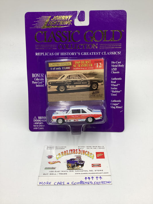 JOHNNY LIGHTNING CLASSIC GOLD Collection #12 1969 Hurst SC/Rambler Modified Drag Car Version 228F