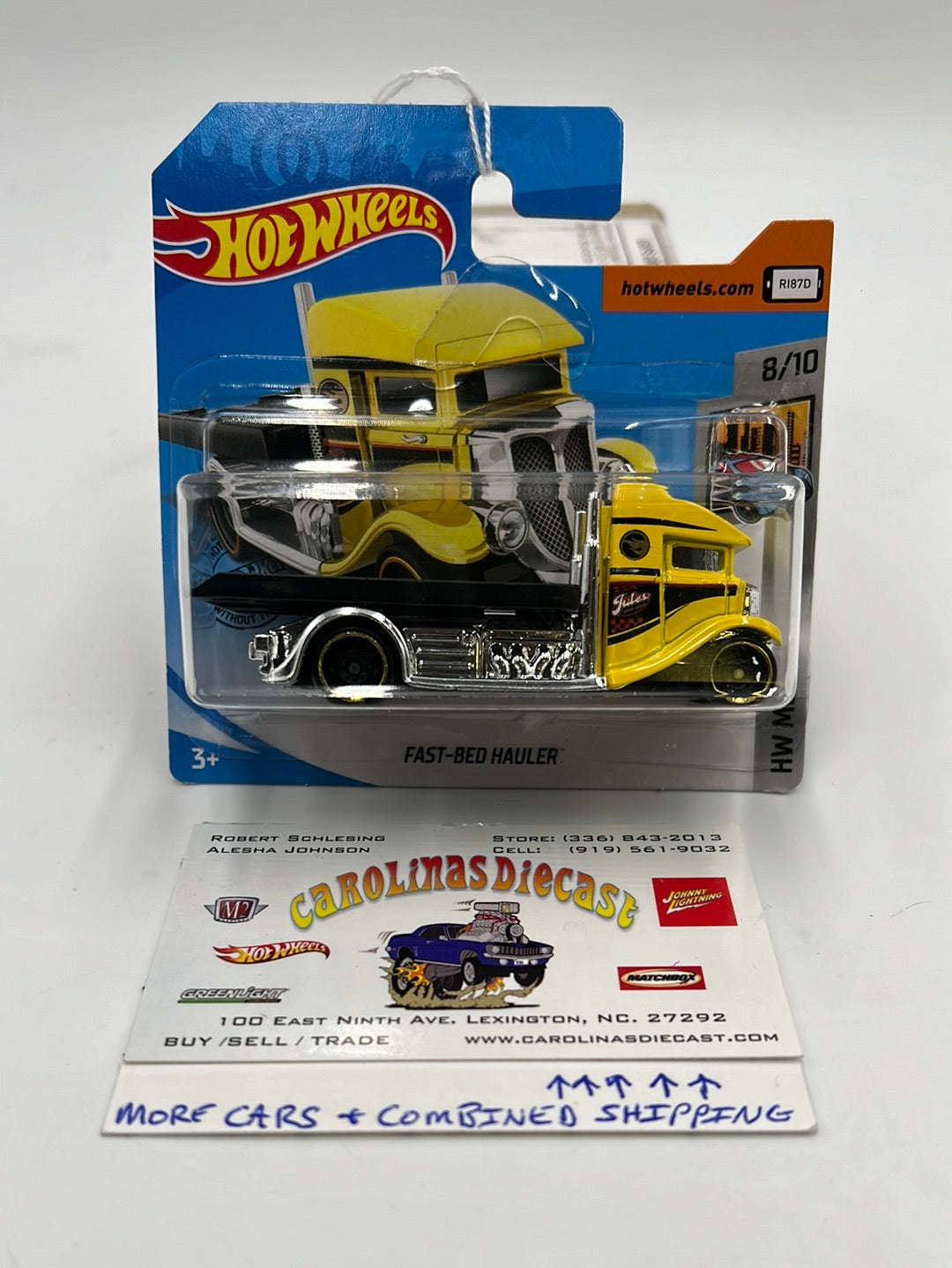 Hot Wheels 2019 Treasure Hunt Fast Bed Hauler Short Card