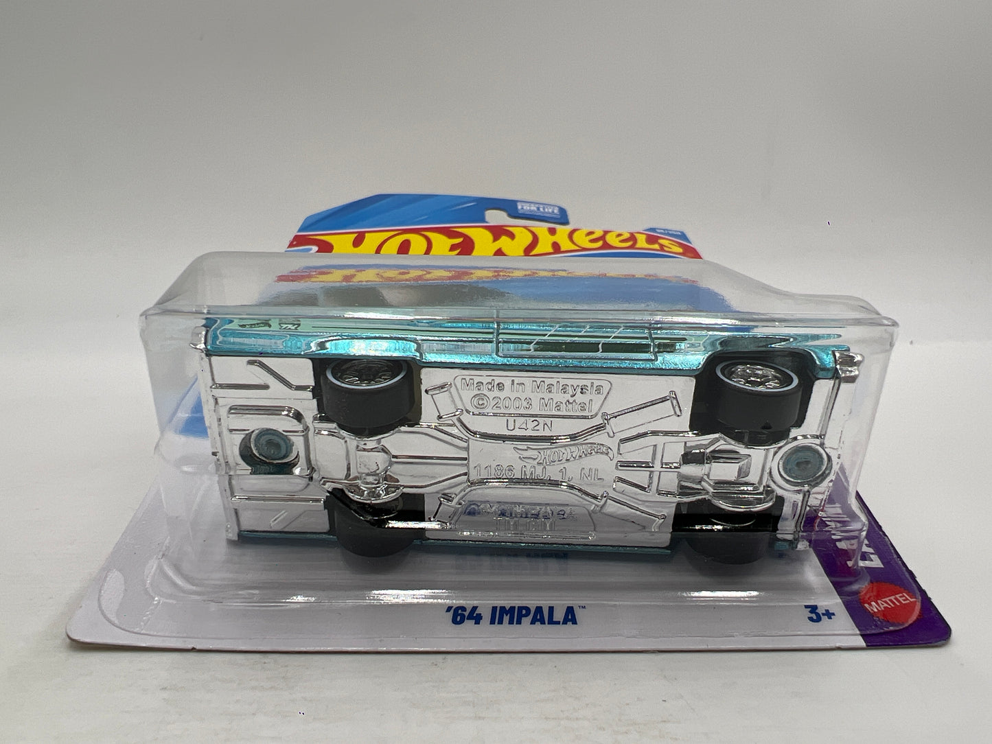 2026 Hot Wheels D Case Super Treasure Hunt #95 64 Impala Light Blue W/Protector