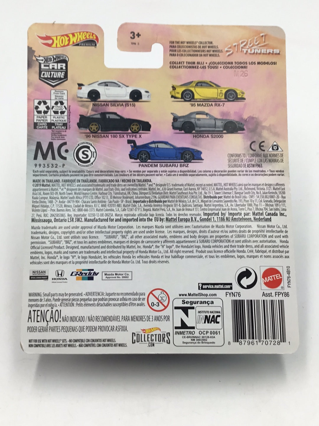 Hot wheels car culture Street Tuners  5/5 Pandem Subaru BRZ