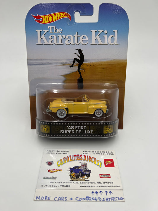 Hot Wheels Retro Entertainment The Karate Kid 48 Ford Super De Luxe Yellow W/Protector