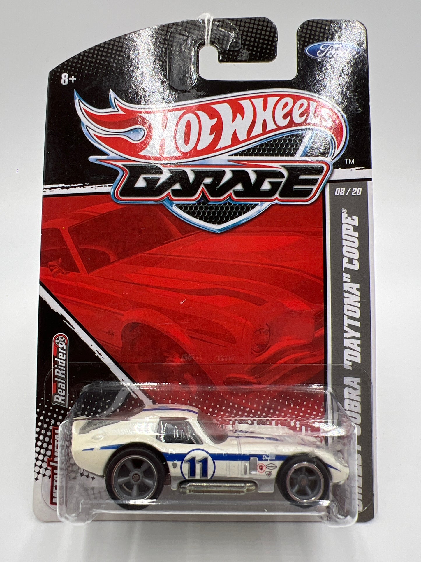 Hot Wheels Premium Garage Series #8 Shelby Cobra Daytona Coupe White
