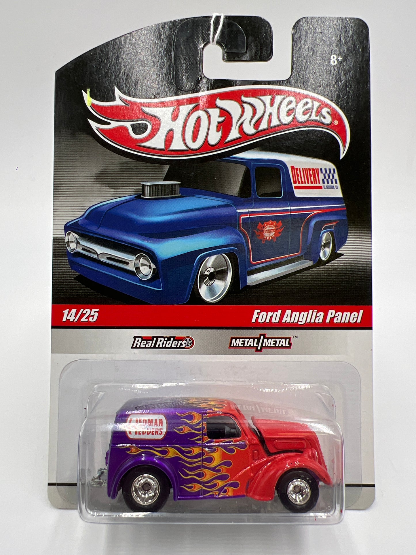 Hot Wheels Slick Rides #14 Ford Anglia Panel Hedman Hedders Red/Purple 241G