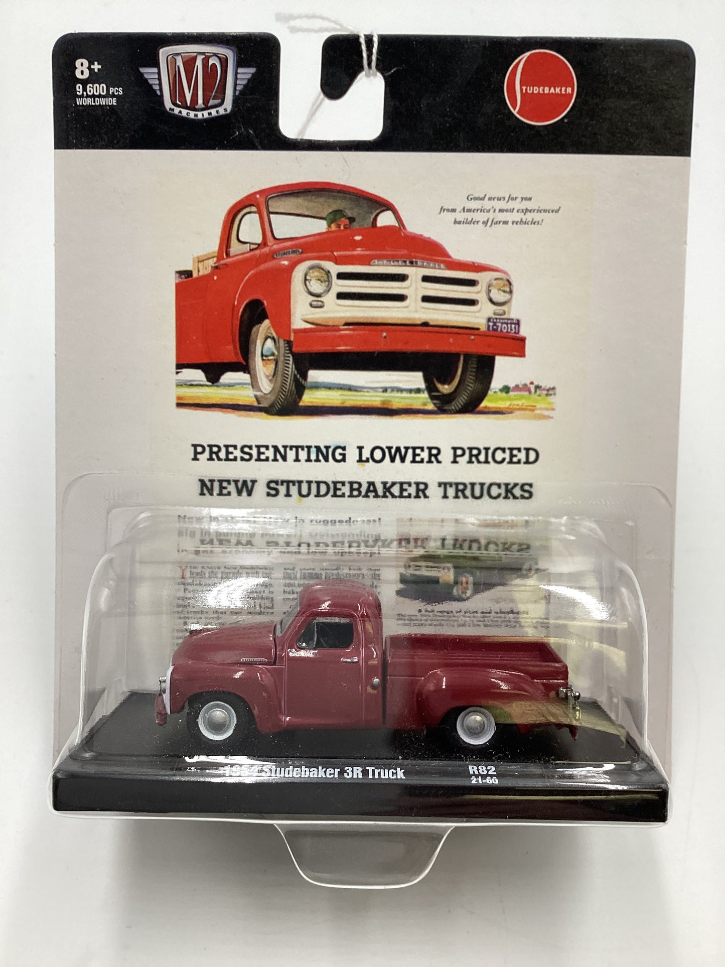 M2 Machines Auto Driver 1954 Studebaker 3R Truck Red R82 190H