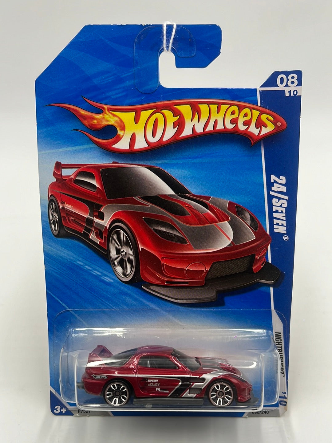 2010 Hot Wheels Nightburnerz 24/Seven Red 96/240 86A