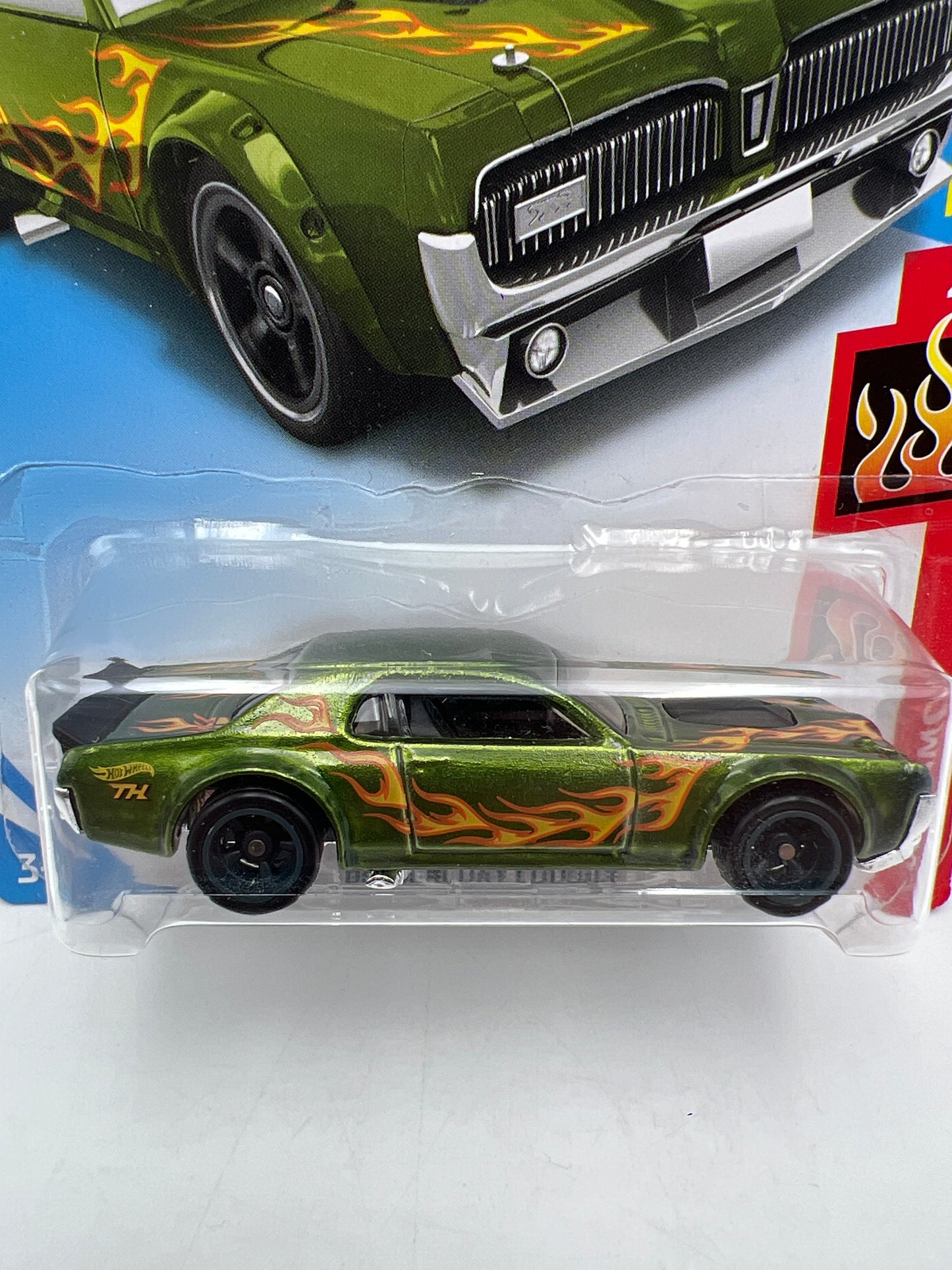 2019 Hot Wheels Super Treasure Hunt #164 68 Mercury Cougar Green