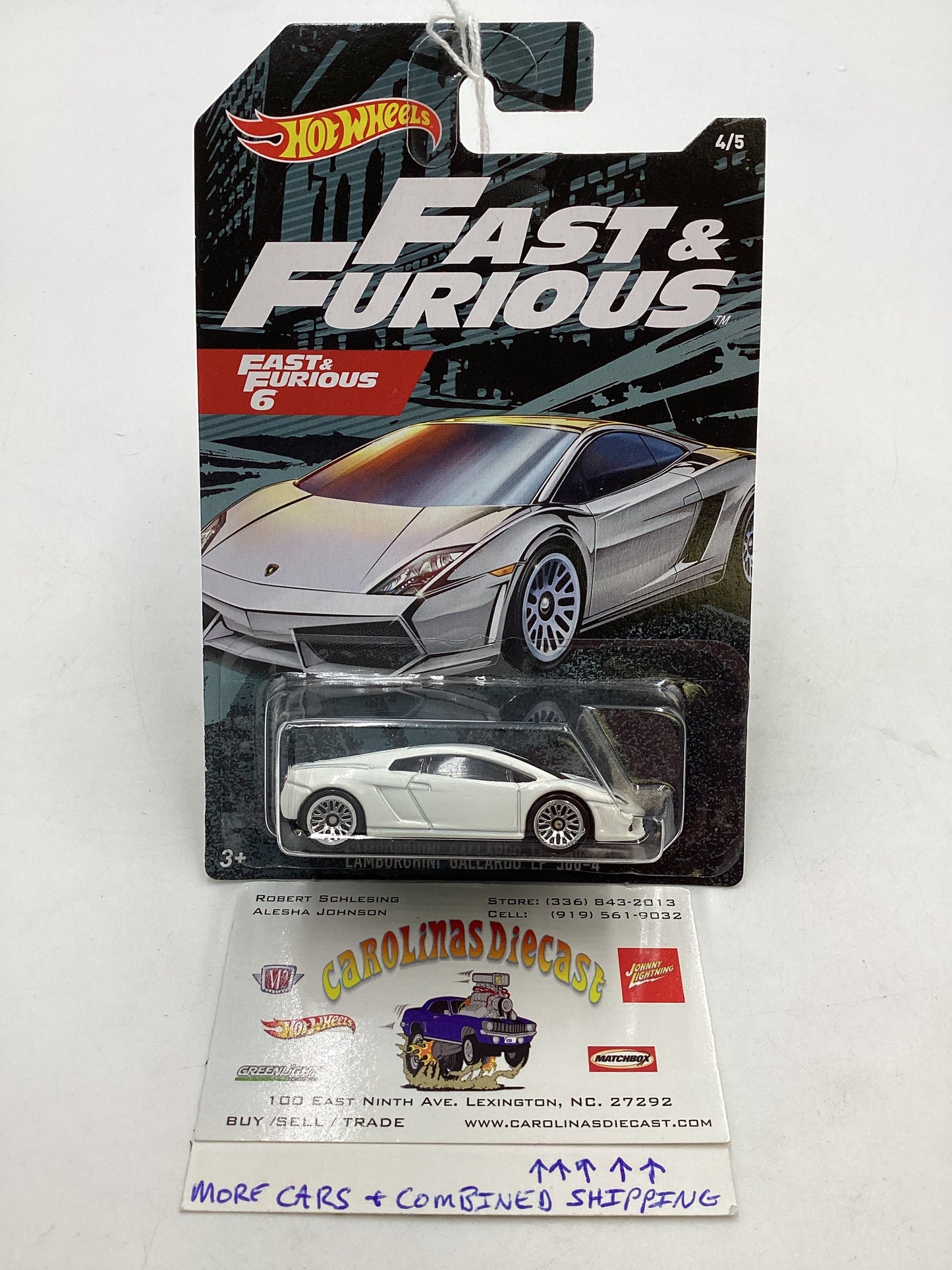 2020 Hot wheels Fast and furious 6 #4 Lamborghini Gallardo LP 560-4 73C