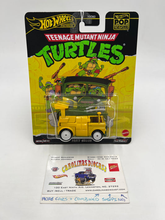 2025 Hot Wheels Premium Pop Culture Teenage Mutant Ninja Turtles Party Wagon Yellow 271i