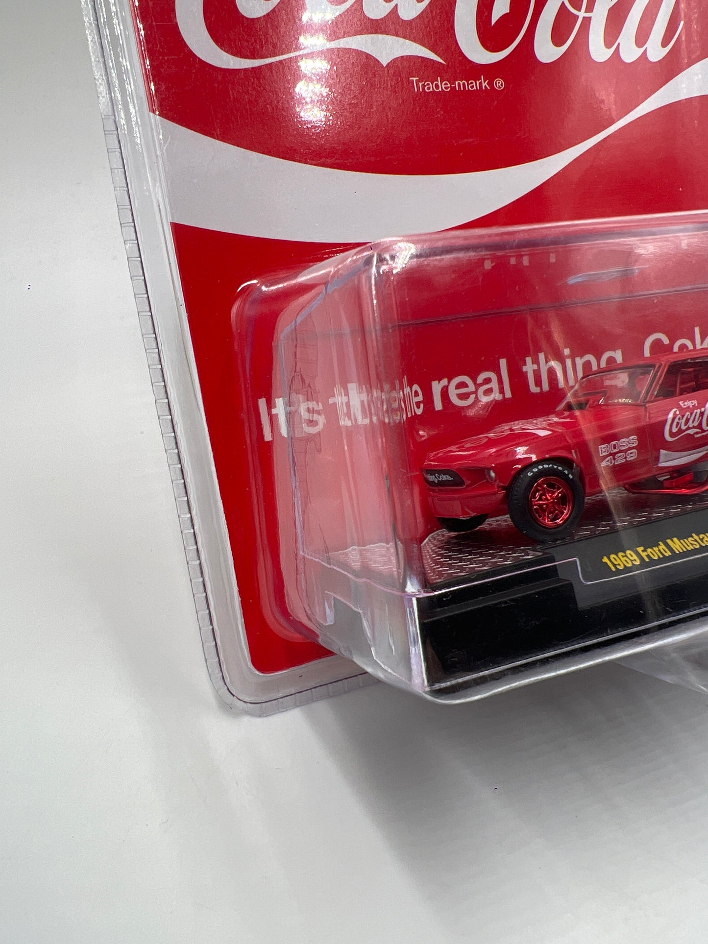 M2 Machines Coca Cola CHASE 1969 Ford Mustang Funny Car Red A30